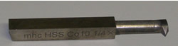 1200 Sherline LATHE CUTTING TOOLS,HIGH-SPEED STEEL, INTERNAL THREADING (1/4" Min. hole, Rt-hand), 1/4" SQUARE 1200